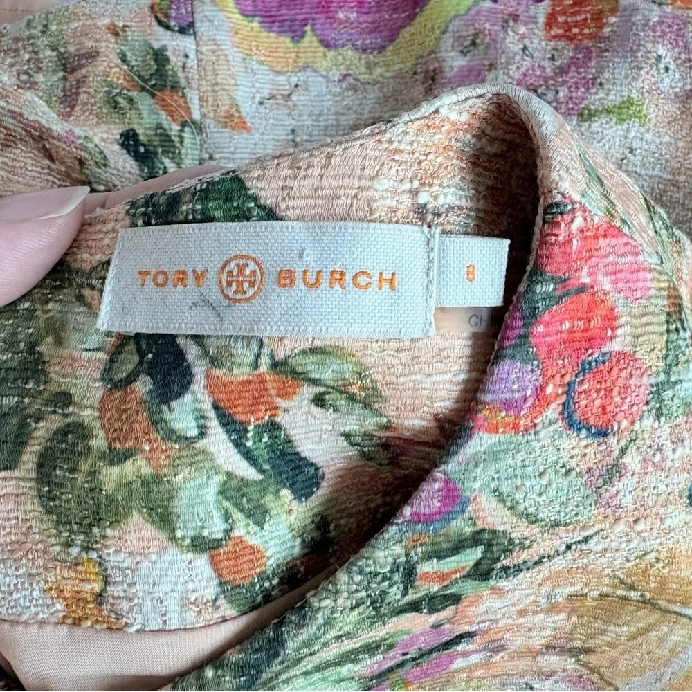 Tory Burch Kayle Floral Tweed Dress - Picture 6 of 10